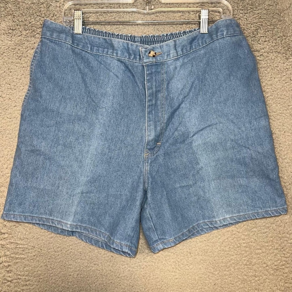 VTG Windham Pointe Shorts Women's Sz 40 (32x6) Blue Denim High Waisted Made USA